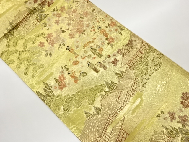 JAPANESE FUKURO OBI / WOVEN SAKURA
